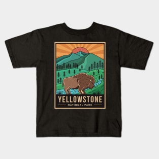 Yellowstone National Park Kids T-Shirt